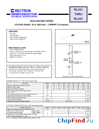 Datasheet RL203-T производства Rectron