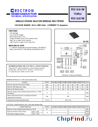 Datasheet RS1504M manufacturer Rectron