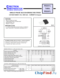 Datasheet RS207L manufacturer Rectron