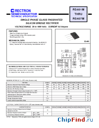 Datasheet RS403M manufacturer Rectron