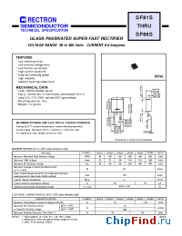 Datasheet SF81S-T manufacturer Rectron