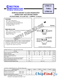 Datasheet UFM102-W manufacturer Rectron