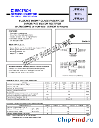 Datasheet UFM301-W manufacturer Rectron