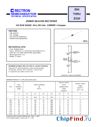 Datasheet Z115B-B manufacturer Rectron