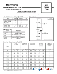 Datasheet Z240 производства Rectron