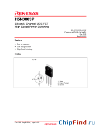 Datasheet H5N3003 manufacturer Renesas