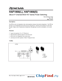 Datasheet HAF1008 manufacturer Renesas
