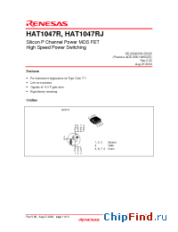 Datasheet HAT1047R manufacturer Renesas