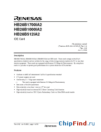 Datasheet HB28B512IA2 manufacturer Renesas