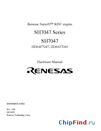 Datasheet HD6437049 manufacturer Renesas