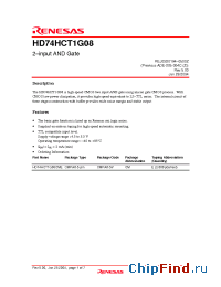 Datasheet HD74HCT1G08 manufacturer Renesas