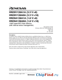 Datasheet HN29A128A0ABP-8E manufacturer Renesas
