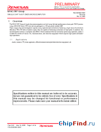 Datasheet M30302MAP-XXXGP производства Renesas