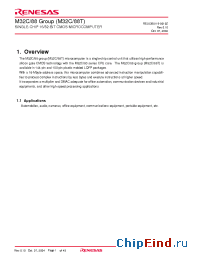 Datasheet M30882FHTGP manufacturer Renesas