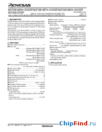 Datasheet M37281MKH-XXXSP manufacturer Renesas