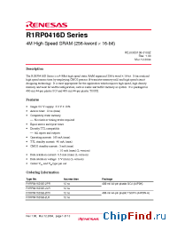 Datasheet R1RP0416D manufacturer Renesas