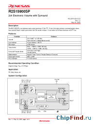 Datasheet R2S15900SP manufacturer Renesas