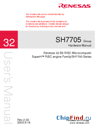 Datasheet SH7705 manufacturer Renesas