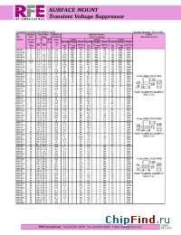 Datasheet SMAJ40A manufacturer RFE