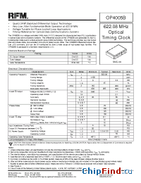 Datasheet OP4005B manufacturer RF Monolithics
