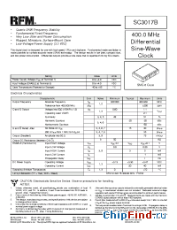 Datasheet SC3017B manufacturer RF Monolithics