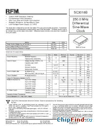 Datasheet sc3018b manufacturer RF Monolithics