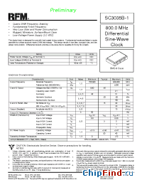 Datasheet SC3035B-1 manufacturer RF Monolithics