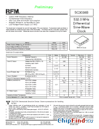 Datasheet SC3038B manufacturer RF Monolithics