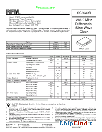 Datasheet SC3039B manufacturer RF Monolithics
