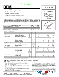 Datasheet SC3041B manufacturer RF Monolithics