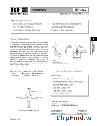 Datasheet RF2047PCBA manufacturer RFMD