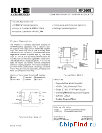 Datasheet RF2608 manufacturer RFMD