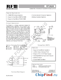 Datasheet RF2628PCBA manufacturer RFMD