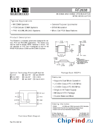 Datasheet RF2638PCBA-DO manufacturer RFMD