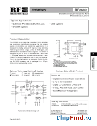 Datasheet RF2689 производства RFMD