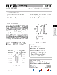 Datasheet RF2713PCBA-D manufacturer RFMD