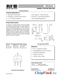 Datasheet RF3374PCBA-410 manufacturer RFMD