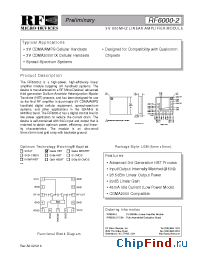Datasheet RF6000-2 manufacturer RFMD