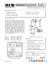Datasheet RF6001PCBA manufacturer RFMD