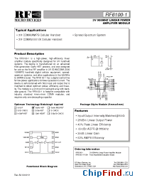 Datasheet RF6100-1 manufacturer RFMD