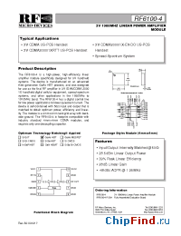 Datasheet RF6100-4 manufacturer RFMD