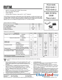 Datasheet RO2164A производства RFMD