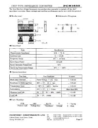Datasheet PCH1632 manufacturer Rhopoint