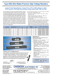 Datasheet USG1110-150M-0.10-10PPM manufacturer Rhopoint