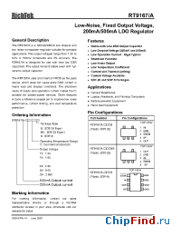 Datasheet RT9167/A-20CB manufacturer RichTek