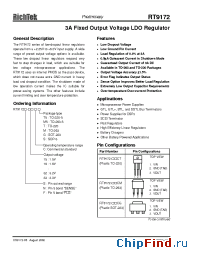 Datasheet RT9172F-14CM manufacturer RichTek