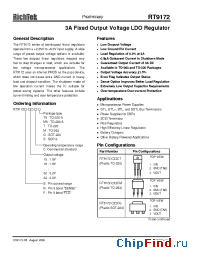Datasheet RT9172F-15CG manufacturer RichTek