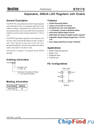 Datasheet RT9179 manufacturer RichTek