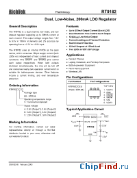 Datasheet RT9182BCE manufacturer RichTek