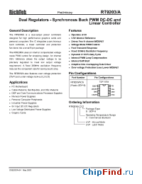 Datasheet RT9203/ACS manufacturer RichTek